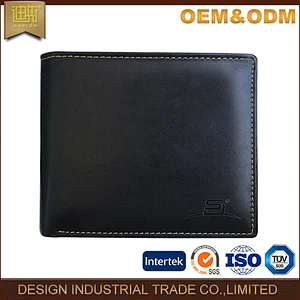 high quality China wallet wholesale promotional card holder custom men PU leather wallet with coin slot