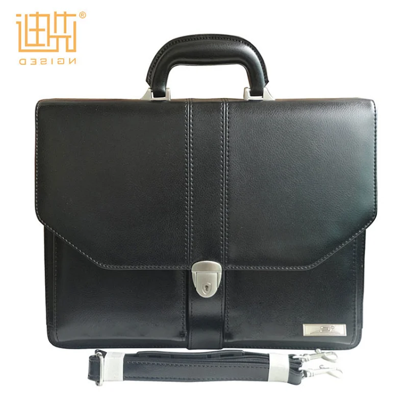 Wholesale custom handle business fashion PU leather briefcase for man