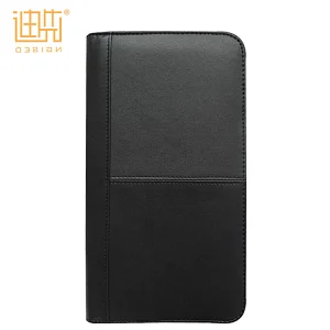 New Products RFID Blocking Lining Zipper Leather Travel Passport Holder