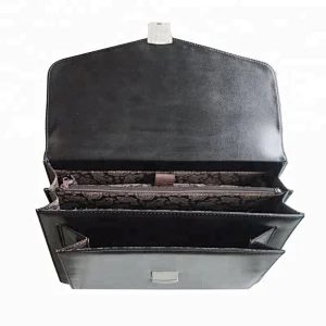 Promotional tote waterproof leather office business executive briefcase men