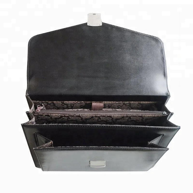 Promotional tote waterproof leather office business executive briefcase men