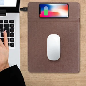 3 in 1 design multifunction wireless mouse pad build-in universal wireless charging pad