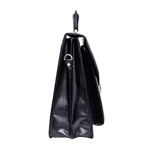 Wholesale custom fashion men vintage genuine leather executive business laptop briefcase bag with latch