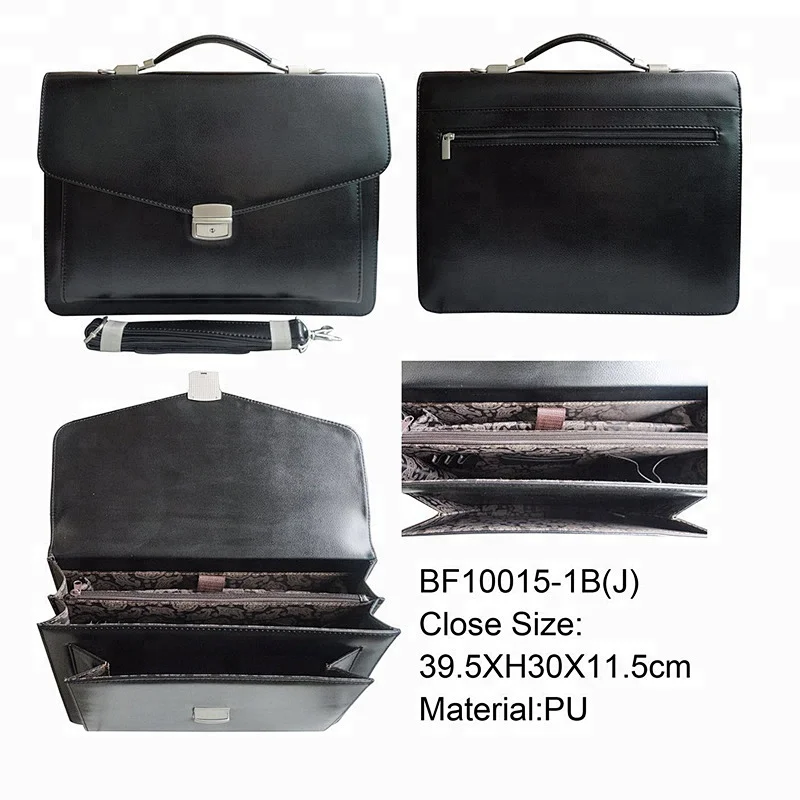 Promotional tote waterproof leather office business executive briefcase men