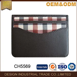 Fancy business card design leather gift card id credit card sleeve holder portfolio folder
