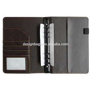 Executive diary hardcover book personalized diary portfolio with 6 ring binder a5 notebook