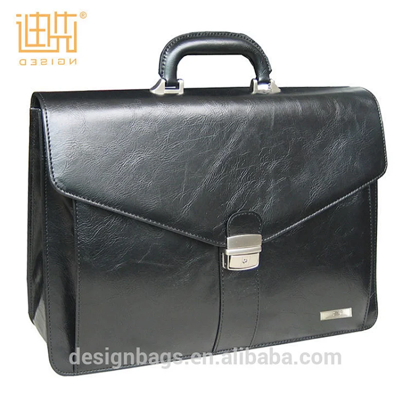 OEM Office Business PU Leather Handbag Briefcase Laptop Bag For Men