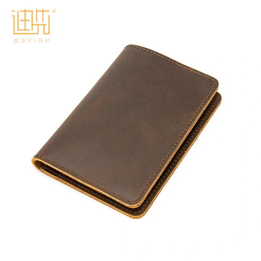 cartera con tarjetero de piel genuina
