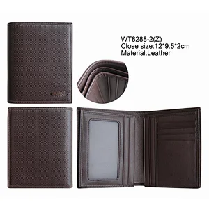 Fashion men real leather travel clutch wallet