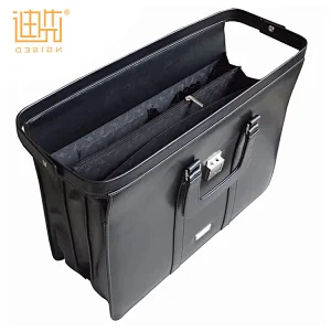 China supplier metal laptop Pu used leather briefcase black mens