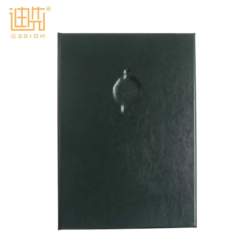 Dark green color Pu leather document certificate cover folder