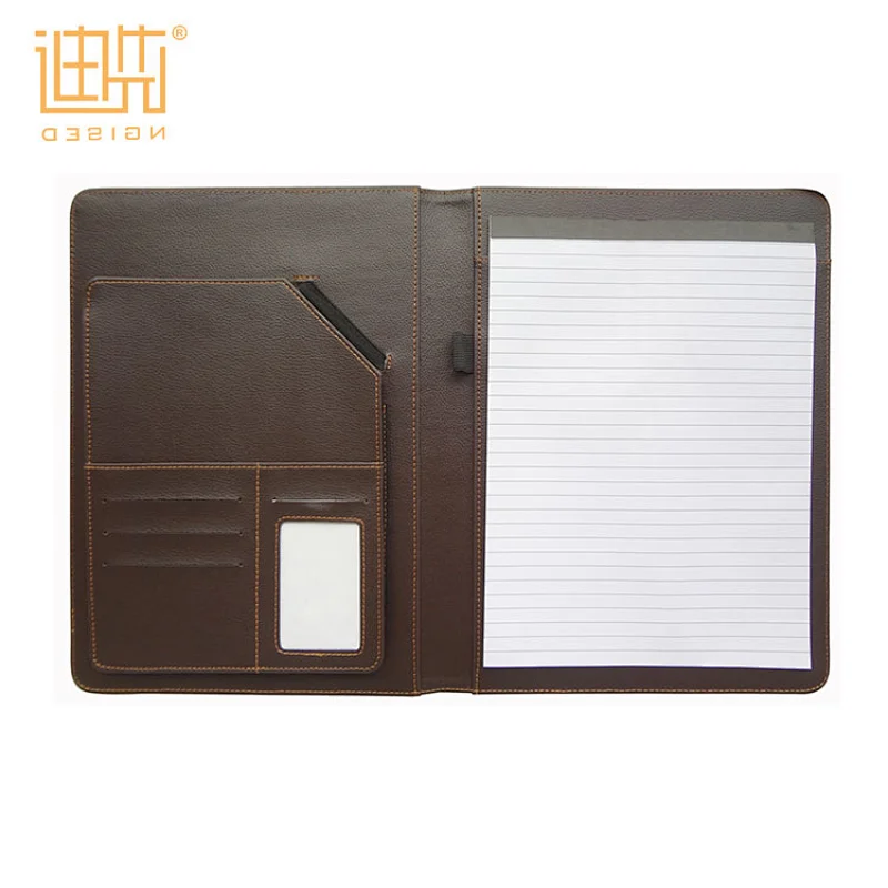 Factory price portfolio new fashion a4 PU portfolio with notebook