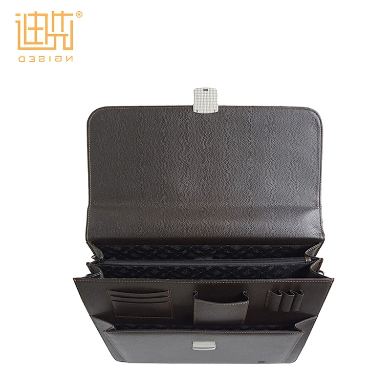 New style custom lock waterproof laptop holder pu briefcase