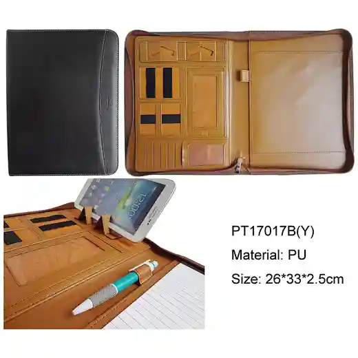 Wholesale business folder leather portfolio