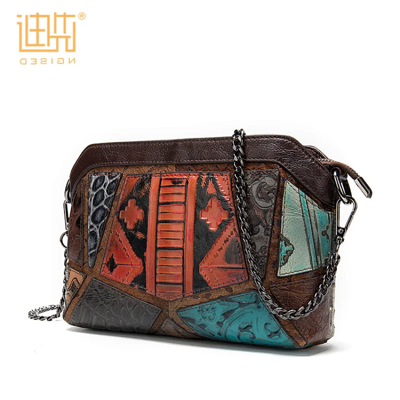 New fashionabler elegant splice crossbody good leather name brand purse hand bag