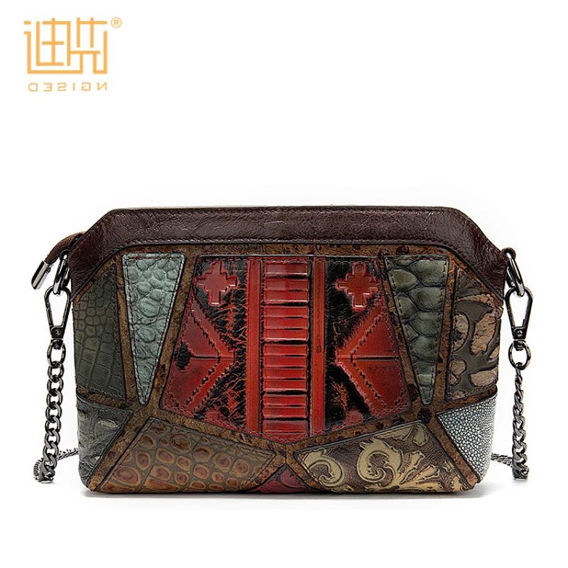 New fashionabler elegant splice crossbody good leather name brand purse hand bag