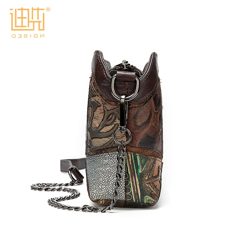 New fashionabler elegant splice crossbody good leather name brand purse hand bag