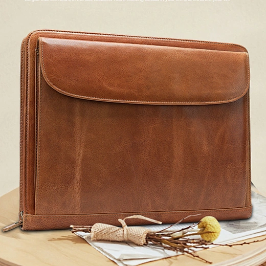 carpeta compendio de cuero