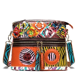 hot sale famous brand stitching hit color ladies cross-body sling hot style designer handbag for women