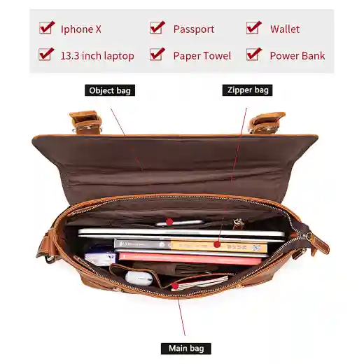 leather luxury briefcase for men