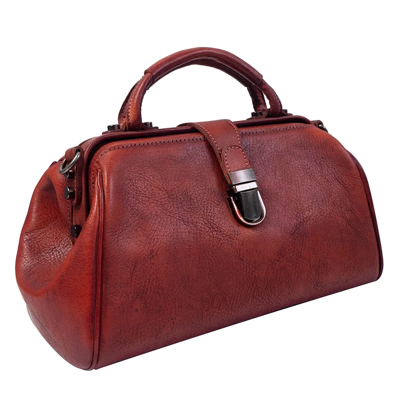 New wholesale travel style professional leather medical old fashion vintage doctors bags