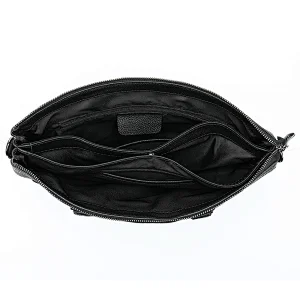 Online shopping secret compartment leader business bag genuine leather men custom logo professional large briefcase