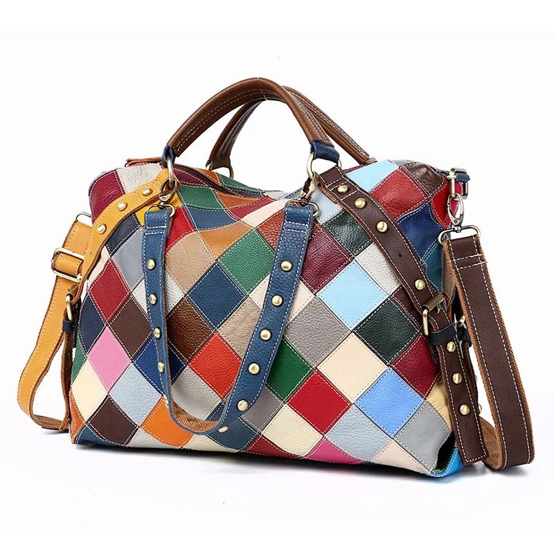Wholesale Plain Leather Colorful Tote Bags Womens Handbags Single Shoulder Quilted Bag Handbag For Female