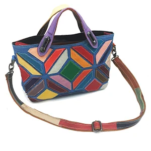 OEM online shopping vintage designer women's genuine leather handbags shoulder crossbody tote bag