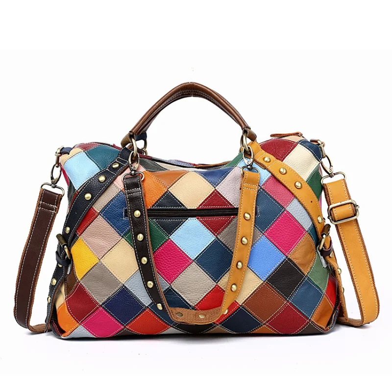 Wholesale Plain Leather Colorful Tote Bags Womens Handbags Single Shoulder Quilted Bag Handbag For Female