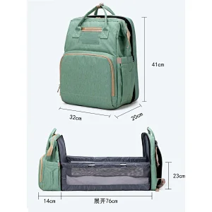 Custom designer luxury expandable dining chair cloth living traveling share 3 in 1 baby bed diaper bag with changing station