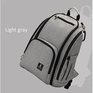 Amazon hot selling mommy backpack for travel solid baby diaper travel backpack