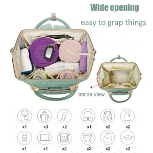 2020 travel waterproof oil resistance multifunctional customised mummy baby stroller bag for mothers