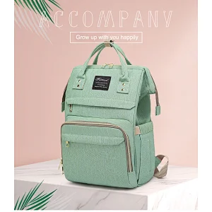 Custom Multi-Function Waterproof oil resistance Mommy Diaper Organizer Bag whit Insulated bottle pocket