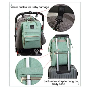Custom travel waterproof oil resistance multifunctional mummy baby diaper bag backpack