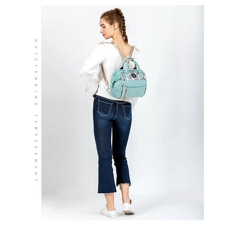 Multifunctional Custom Waterproof Travel Mom Back Pack Nappy Changing Bag Fashion Mummy Diaper Backpack Baby Diaper Bag