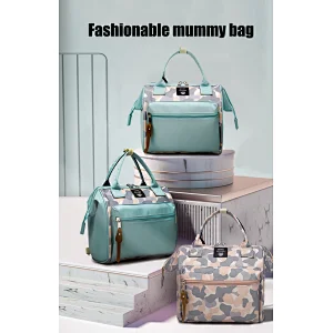 Multifunctional Custom Waterproof Travel Mom Back Pack Nappy Changing Bag Fashion Mummy Diaper Backpack Baby Diaper Bag