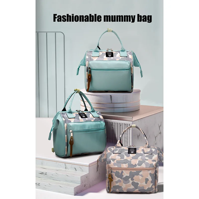 Multifunctional Custom Waterproof Travel Mom Back Pack Nappy Changing Bag Fashion Mummy Diaper Backpack Baby Diaper Bag