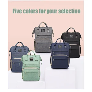 Custom travel waterproof oil resistance multifunctional mummy baby diaper bag backpack
