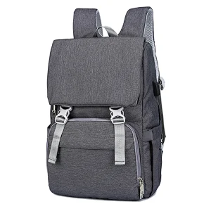 Hot selling fashion pre-design waterproof large capacity multifonctionnal usb baby mummy bag