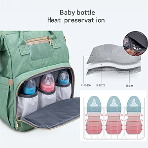 Custom designer luxury expandable dining chair cloth living traveling share 3 in 1 baby bed diaper bag with changing station