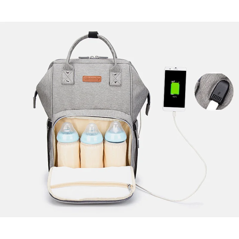 Water-Resistant Nappy Bag Diaper Bag Mommy Baby Backpack With Changing Pad