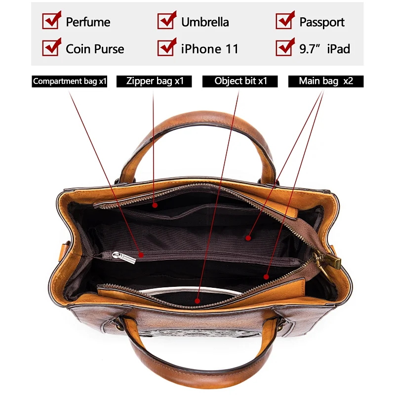2021 female handbags ladies trending party chic big size chique summer top quality genuire leather pretty hand bags
