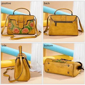 latest products stock authentic designer evening party genuine leather private label traditional graphic saddle hand bag handbag