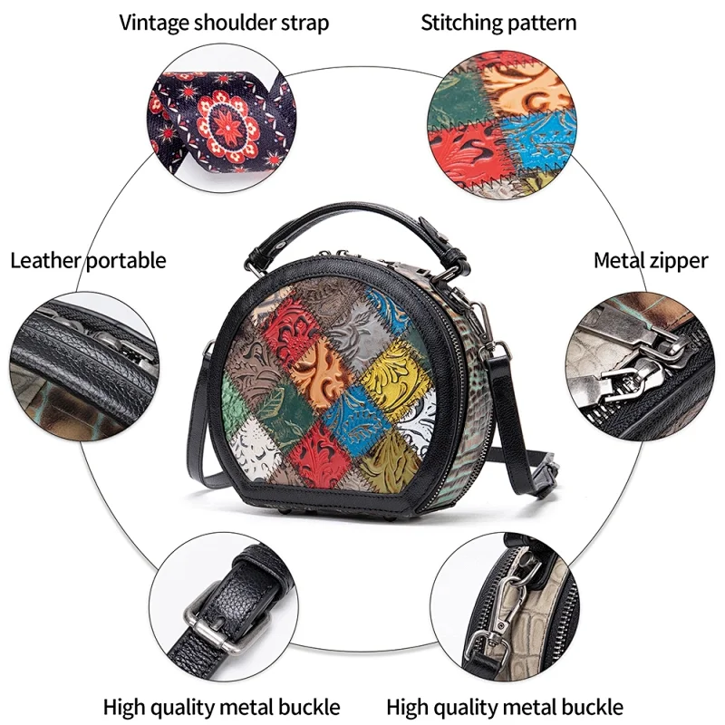 ladies mini original tribal multi color block purses crocodiles pattern print trend patchwork leather handbags for women