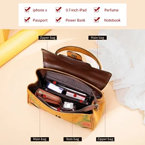 latest products stock authentic designer evening party genuine leather private label traditional graphic saddle hand bag handbag