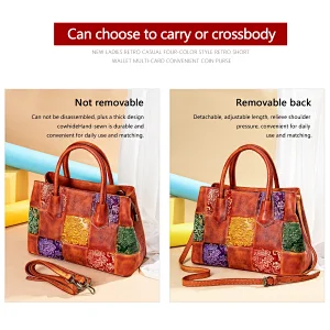 original no brand huge venders relief floral print top grade authentic leather oversized bags luxury handbag for women