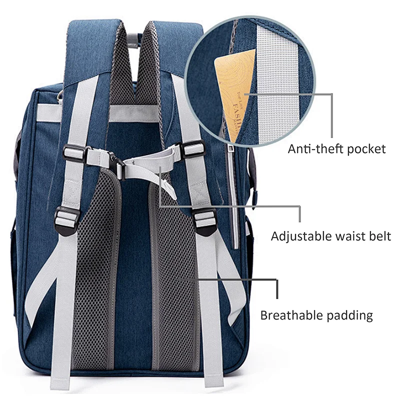 private label tote baby blank shoulder backpack durable mother nappy travel mummy diaper bag