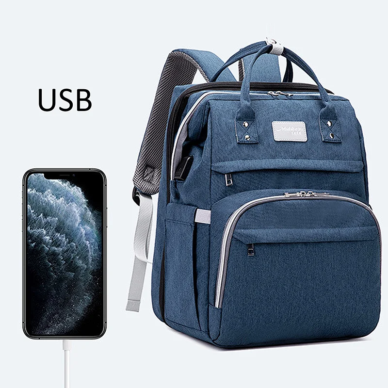 private label tote baby blank shoulder backpack durable mother nappy travel mummy diaper bag
