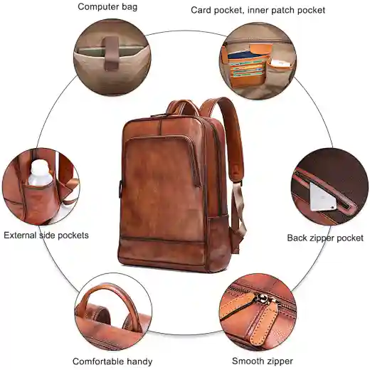 Mochila para portátil de época