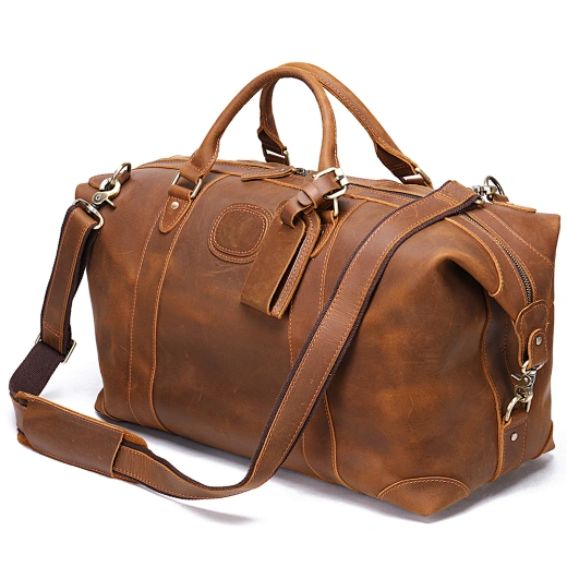 Crazy Horse Leather Travel Bag